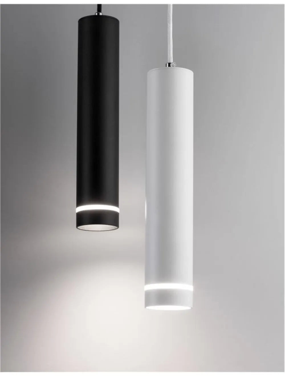 Pendul din Aluminiu Negru H150xL6cm IP20 ESCA