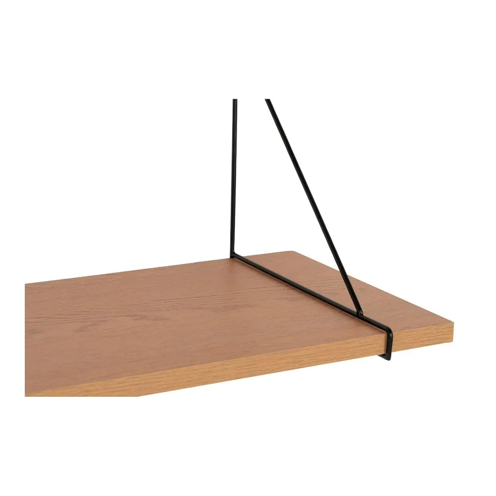 Polita din MDF Maro si Metal Negru L120xH31cm Chiba