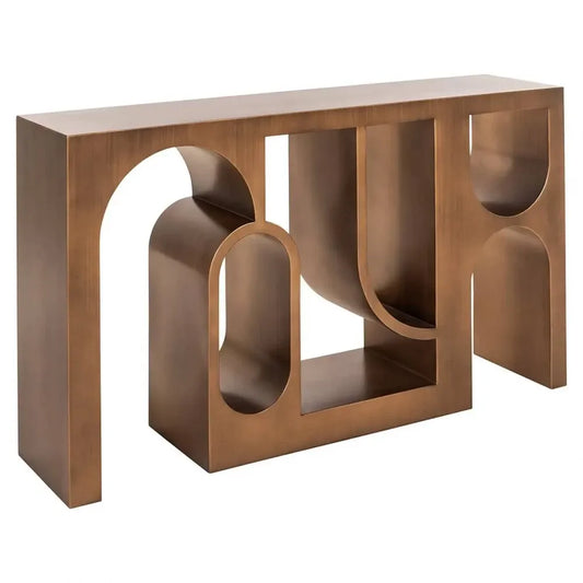 Consola din Metal Auriu periat H85.5xL150cm Lugano