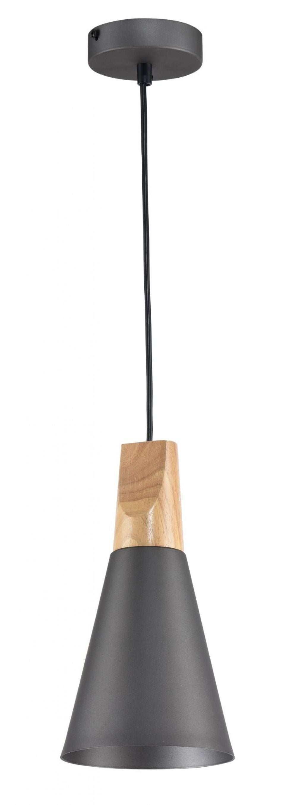 Pendul cu inaltime reglabila din Metal Gri D14xH142cm Bicones