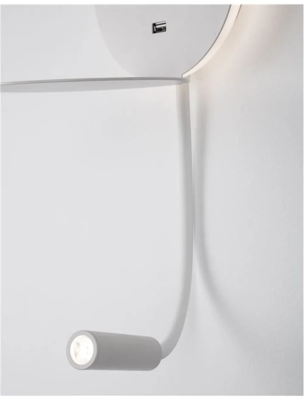 Aplica de perete din Aluminiu Alb H50xL15cm IP20 9W 520lm 3000k ECLIP