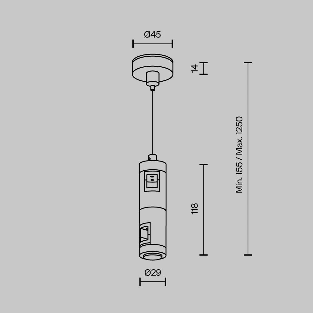 Cablu de suspensie dublu Flarity din Aluminiu Alama