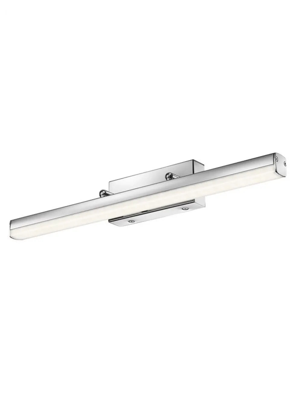Aplica de perete structura din Aluminiu Argintiu si abajur din Acrilic Alb H6.5xL49cm IP44 12W 1174lm 3000k VANESE