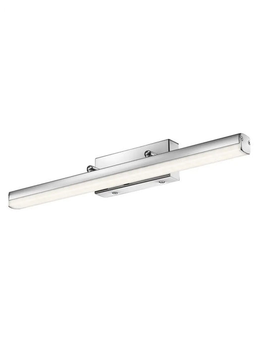 Aplica de perete structura din Aluminiu Argintiu si abajur din Acrilic Alb H6.5xL49cm IP44 12W 1174lm 3000k VANESE