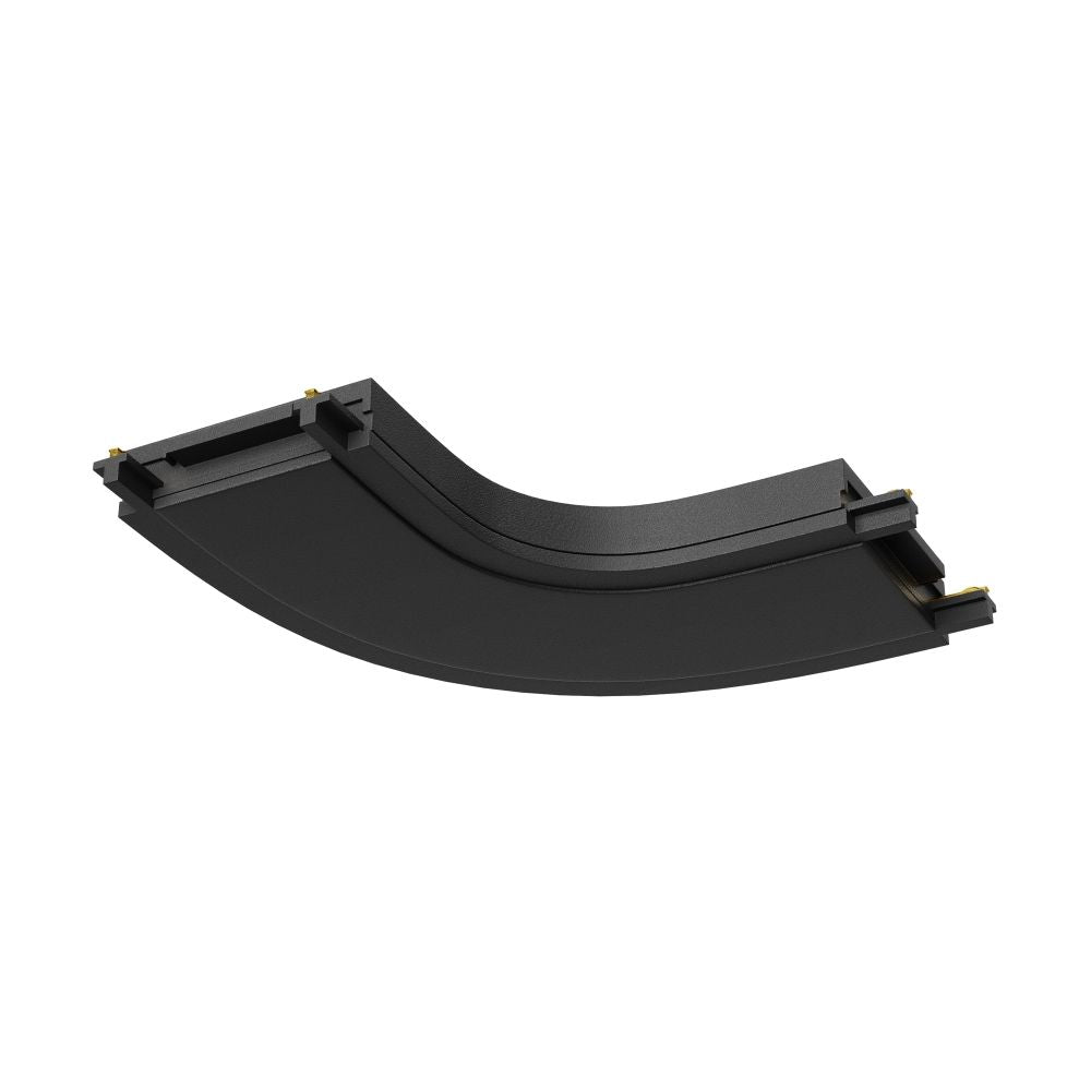Conector colt rotunjit pentru sina magnetica Radity din Plastic Negru L6cm Accessories for tracks Radity