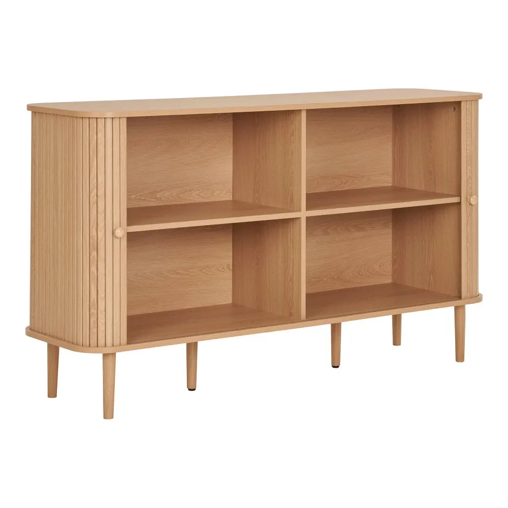 Comoda din MDF Maro si Lemn de pin Maro L140xH79cm Nikko