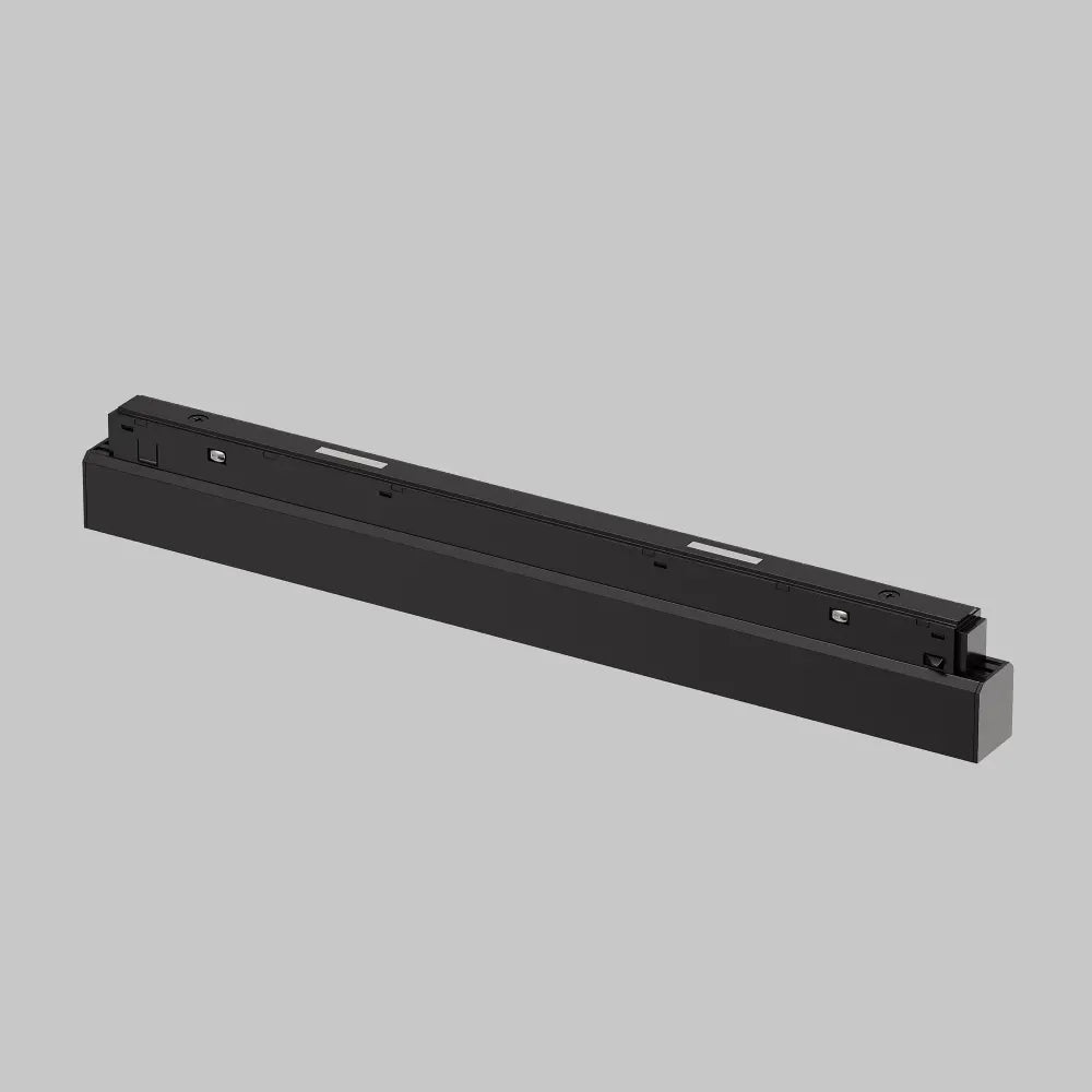 Spot pentru sina Exility din Aluminiu Negru H4.6xL32.6cm 18W 719lm 3000k Parete