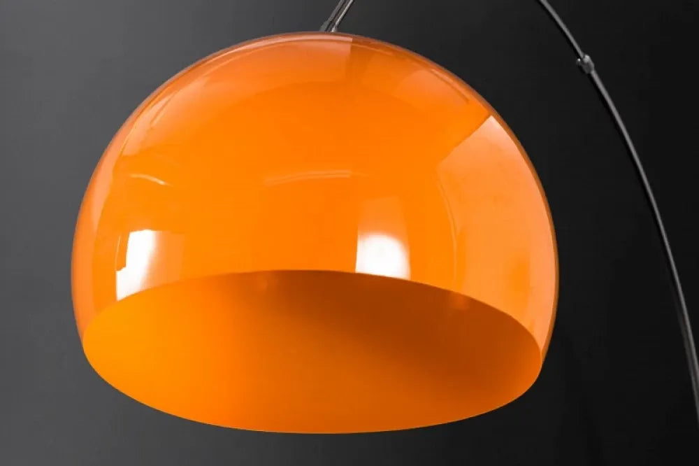 Lampa de podea din Marmura/Metal Alb si Plastic Portocaliu H175-205xL150-160cm Big Bow