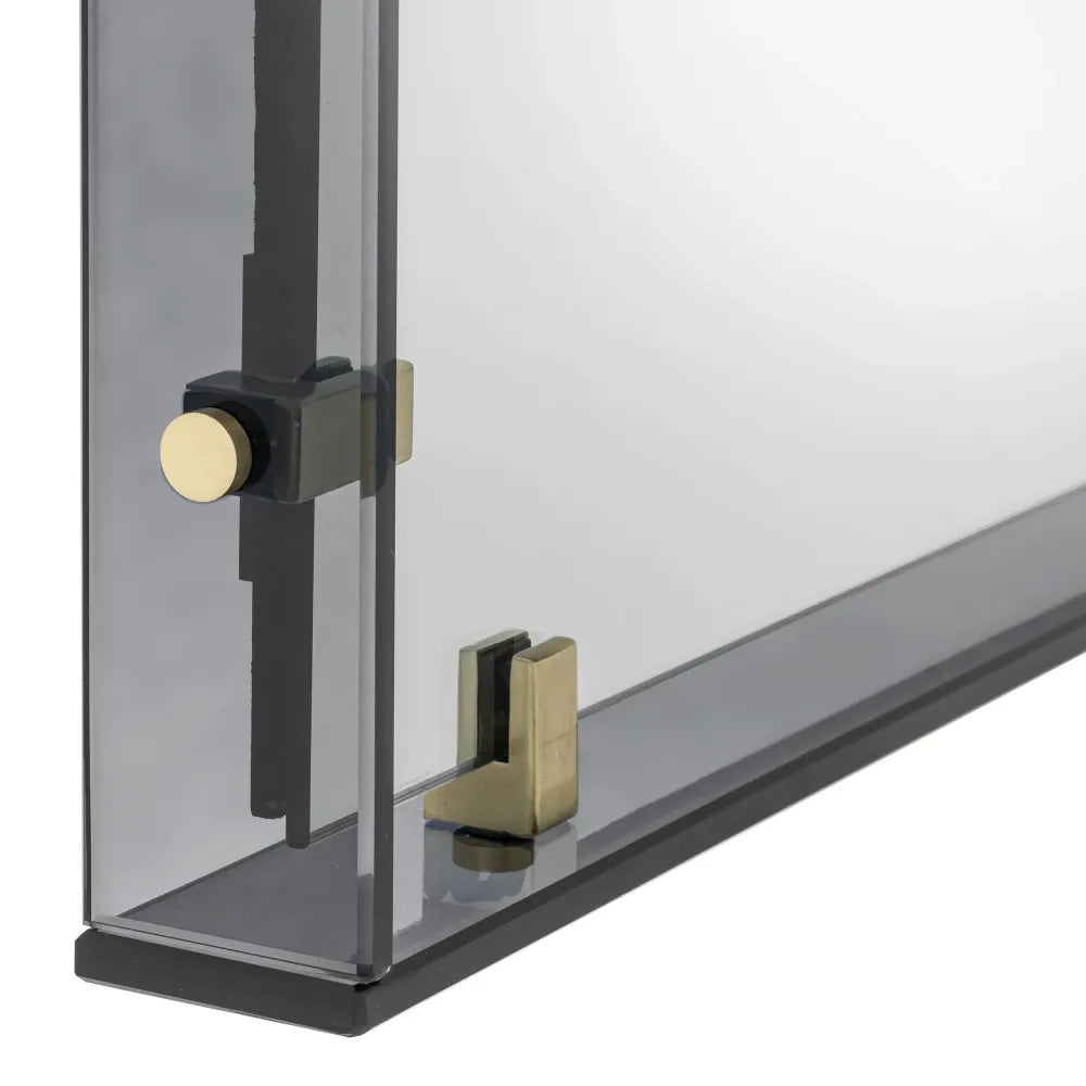 Oglinda cu rama din Sticla/MDF Fumuriu L101.5xH101.5cm Verona M Eichholtz