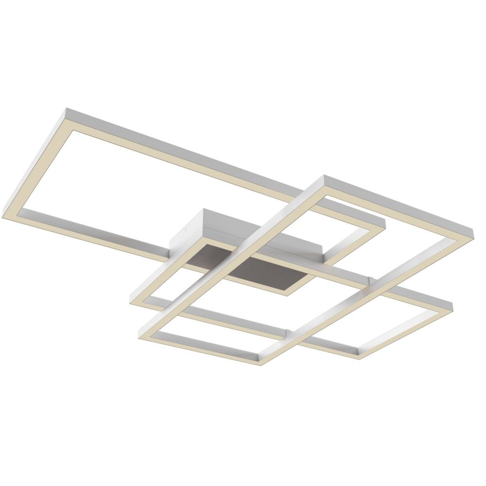 Plafoniera Dreptunghiulara din Metal Alb Line L78xH8cm