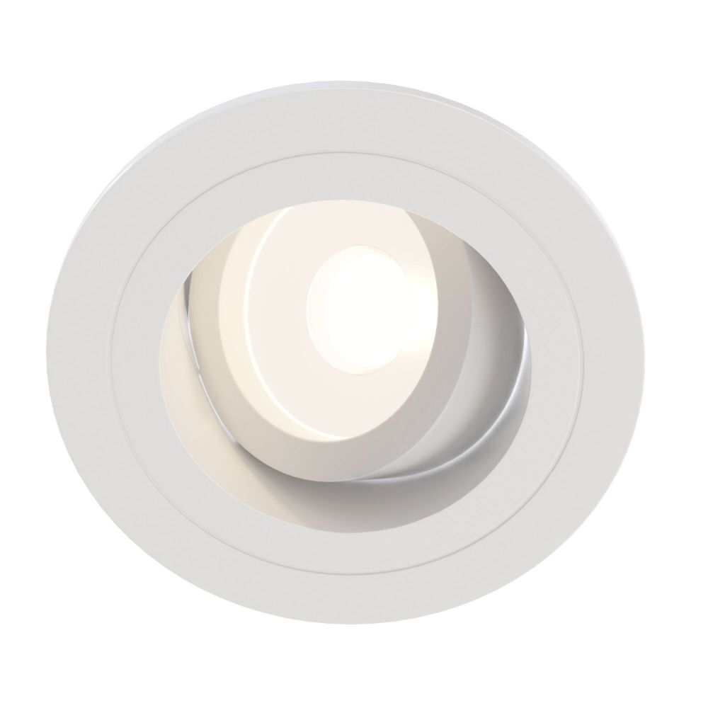 Spot incastra din Aluminiu Alb D10xH8cm Atom