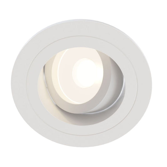 Spot incastra din Aluminiu Alb D10xH8cm Atom