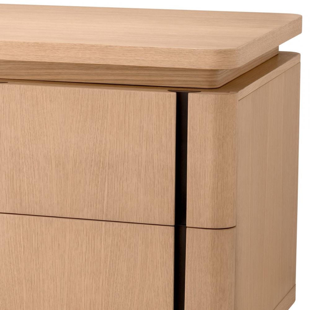 Birou Modesto Eichholtz din Lemn de stejar Bej L180xH76cm