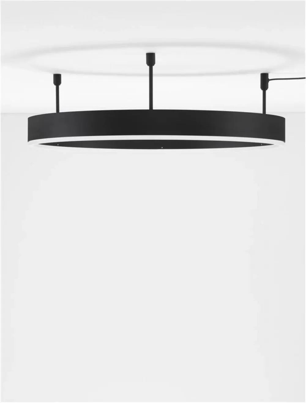 Plafoniera din Aluminiu Negru H18xL60cm IP20 46W 3700lm 3000k MOTIF