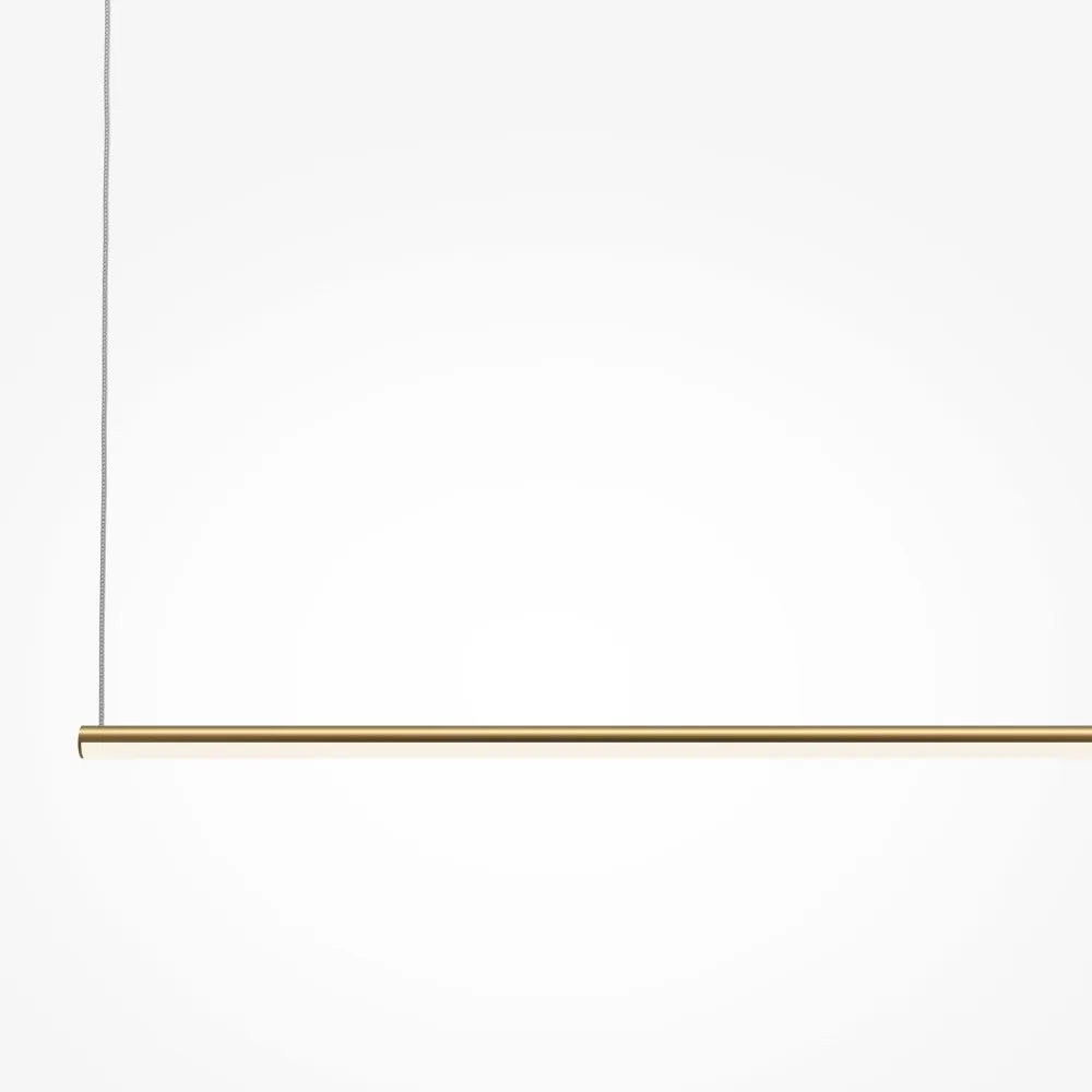 Lustra din Aluminiu Alama si Silicon Alb H316.7xL120cm Halo