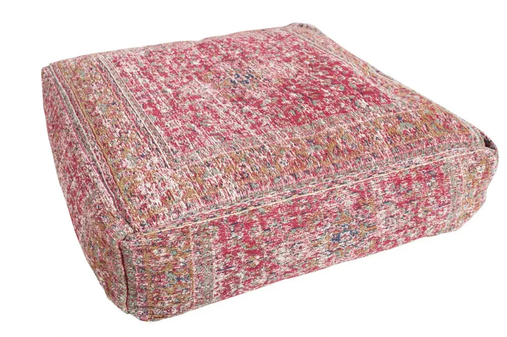 Perna de podea din Stofa Rosu H20xL70cm Old Marrakesh