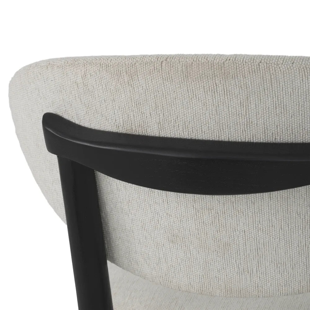 Scaun tapitat cu Stofa Crem L53xA59xH80cm Allston Eichholtz