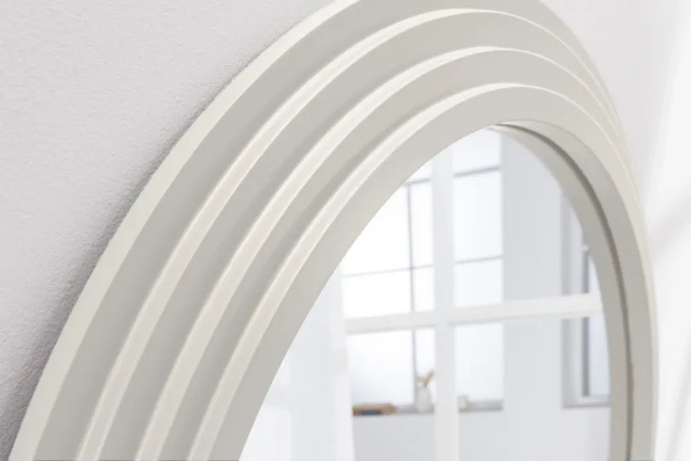 Oglinda cu rama din Poliuretan/MDF Alb H160xL80cm Wave