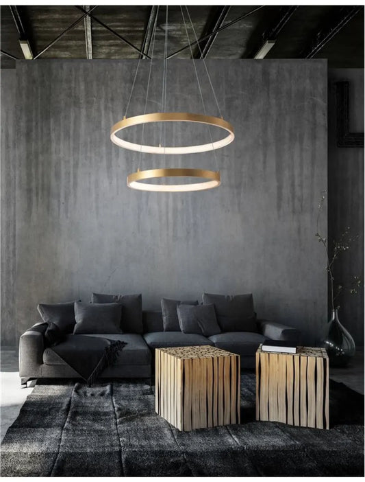 Candelabru din Aluminiu Auriu H150xL60cm IP20 67W 3643lm 3000k LEON