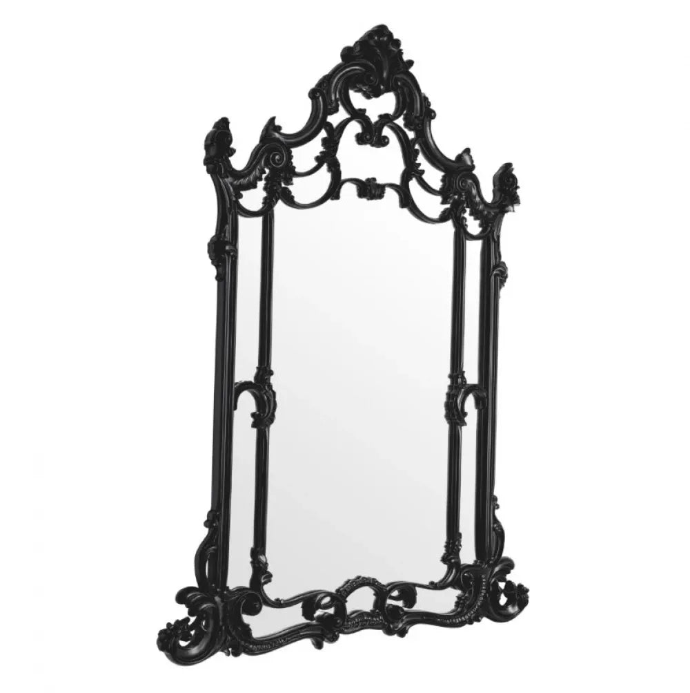 Oglinda cu rama din Lemn Negru L104xH161cm Chippendale Eichholtz