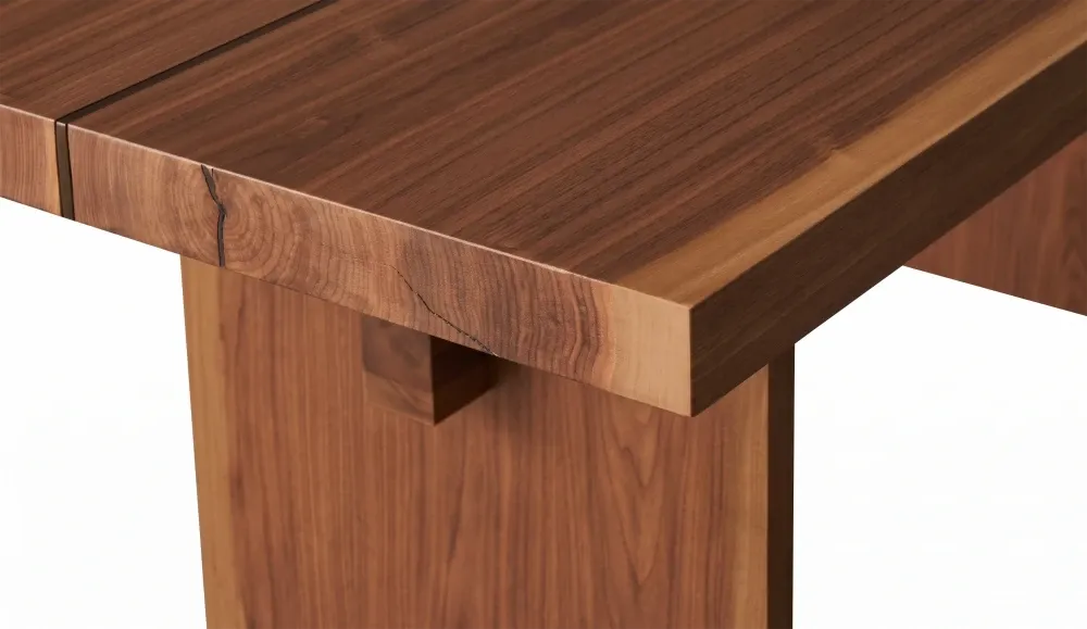 Masa dining dreptunghiulara din Lemn de Nuc in dimensiuni multiple Beams
