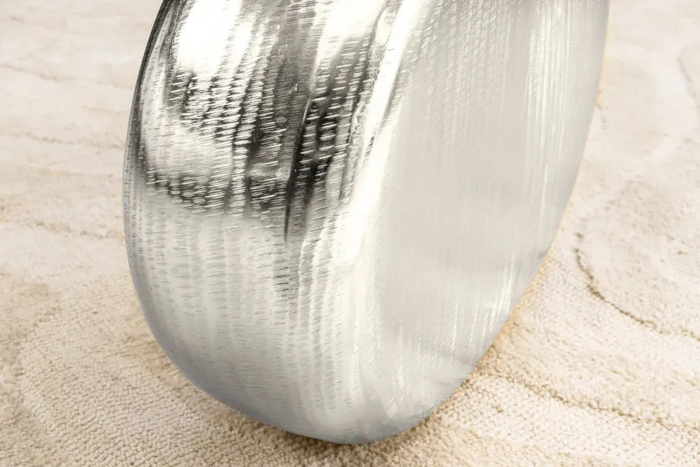 Vaza decorativa din Metal Argintiu H48xL48cm Orient L