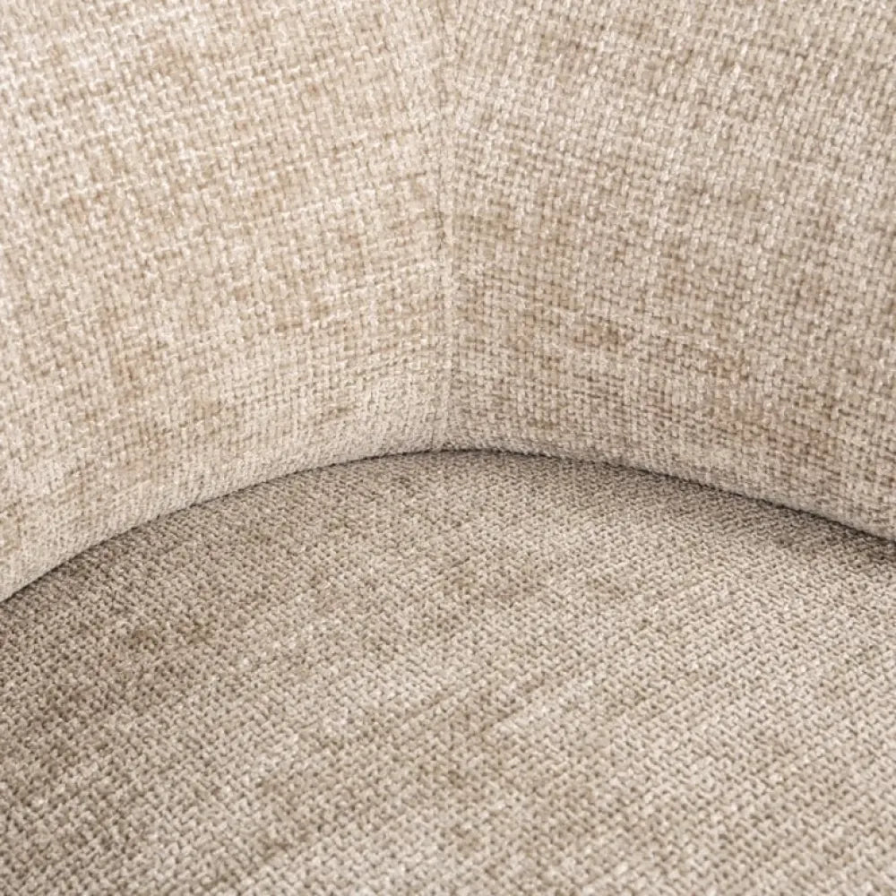 Fotoliu tapitat cu Stofa Bej H75xA84.5xL88cm Montana Richmond interiors