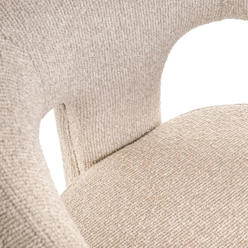 Scaun de insula tapitat cu Stofa Crem L56xH94cm Belle Richmond interiors