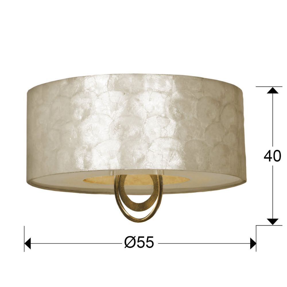 Plafoniera Eden Auriu 4xE27 Hcm D55cm