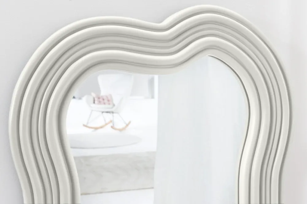 Oglinda cu rama din Poliuretan/MDF Alb H100xL52cm Alice Ii