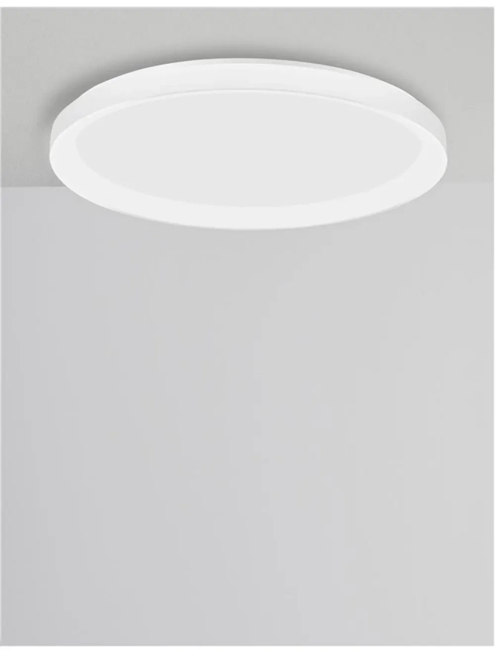 Plafoniera structura din Aluminiu Alb si abajur din Acrilic  H6xL58cm IP20 50W 3134lm 2700k PERTINO
