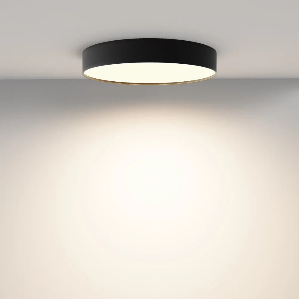 Plafoniera din Aluminiu Negru H6xD40cm Zon