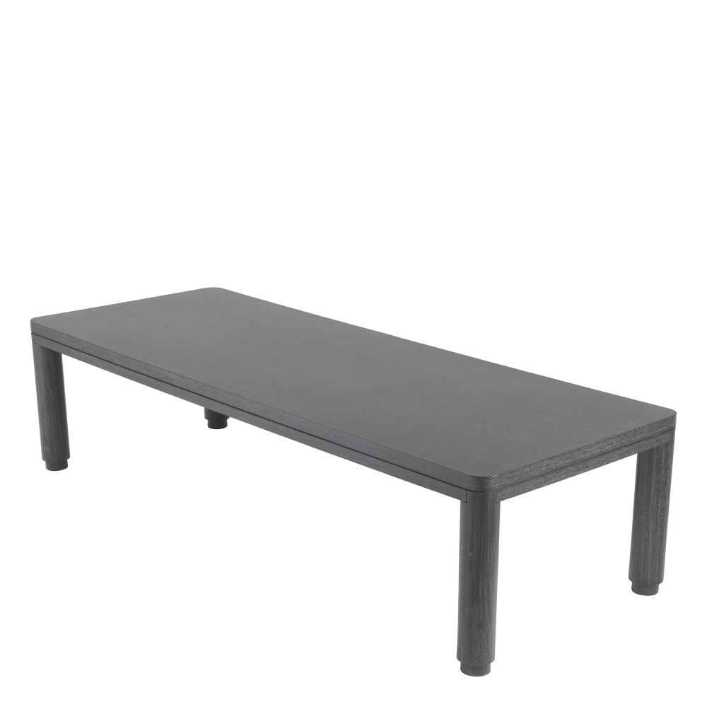 Masa Dreptunghiulara Atelier Eichholtz din Furnir de stejar Negru de 8-12 persoane L300xH76cm