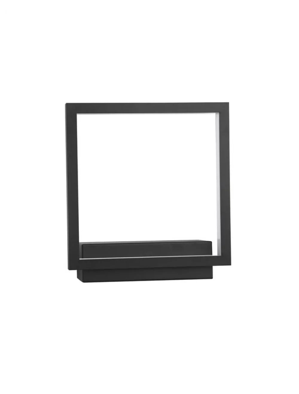 Aplica de perete din Aluminiu Negru H25xL21cm IP20 18W 1080lm 3000k CORNICE