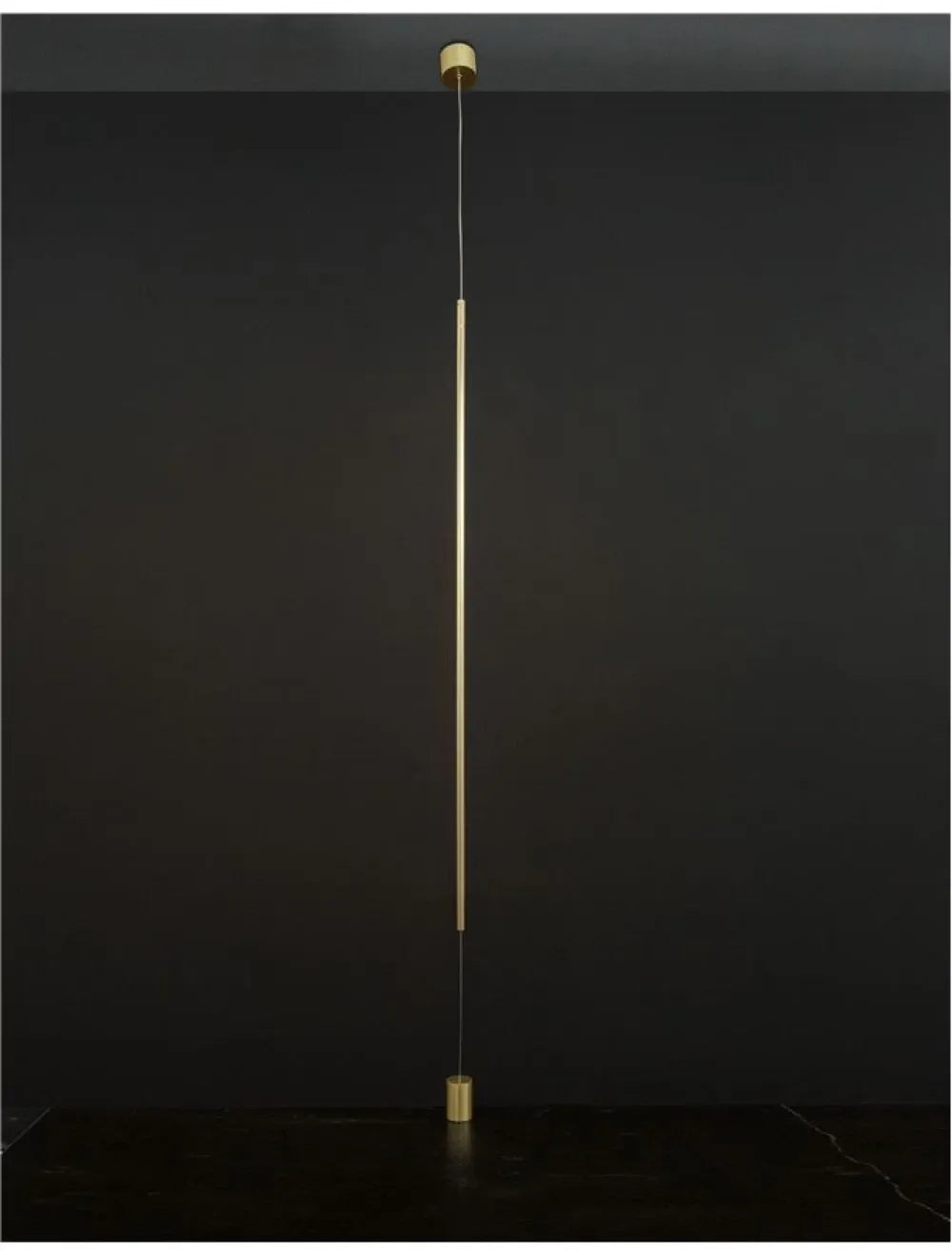 Pendul pana la podea din Aluminiu Auriu H300xL7cm IP20 20W 698lm 3000k ELETTRA