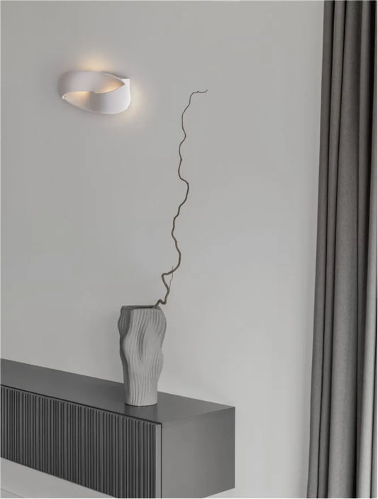 Aplica de perete din Metal Alb H11xL28.2cm IP20 6W 535lm 3000k INFINITY