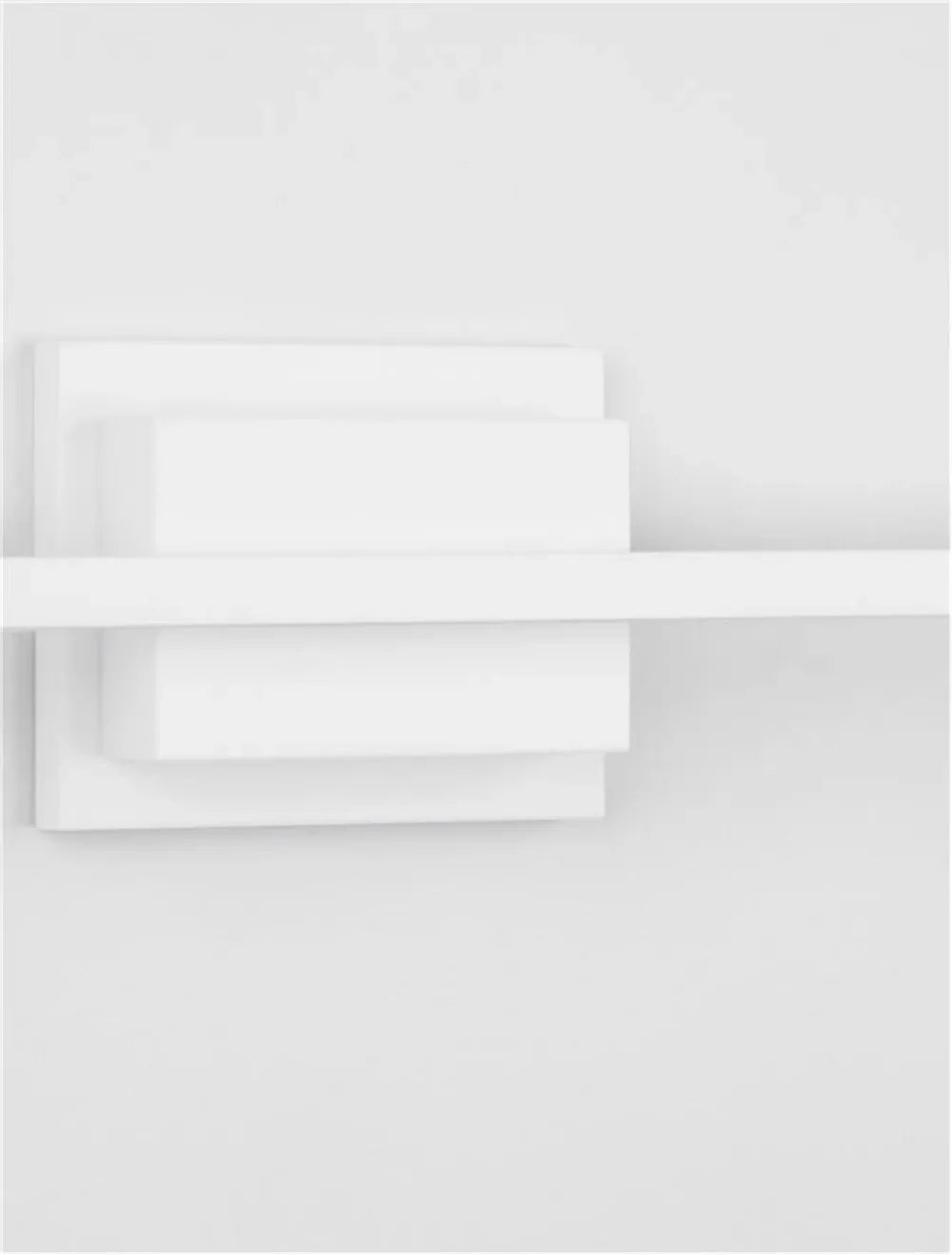 Aplica de perete structura din Aluminiu Alb si abajur din Acrilic  H11.8xL60.5cm IP20 12.5W 750lm 3000k AZURE
