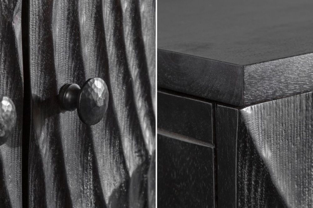 Bar din Lemn masiv de mango si Metal Negru/Auriu Scorpion L95xH141cm