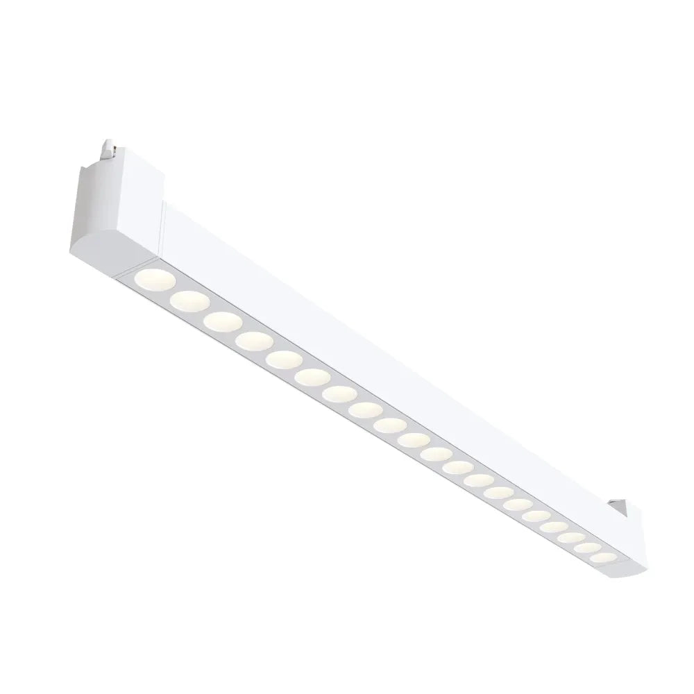 Spot dreptunghiular pentru sina Unity din Aluminiu Alb H6xL60cm IP 20 20W 1500lm 3000k Points Rot