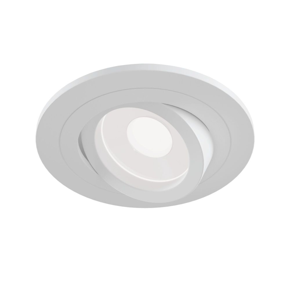 Spot incastra din Aluminiu Alb D10xH9cm Atom