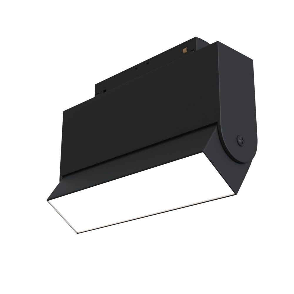 Spot Dreptunghiular pentru sina magnetica din Aluminiu Negru BASIS L16xH11cm 800lm