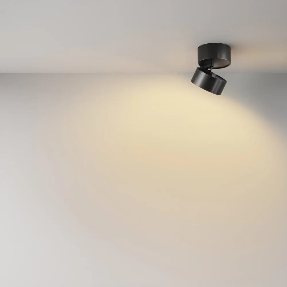 Spot aplicat din Aluminiu Negru H8xD8.5cm Onda