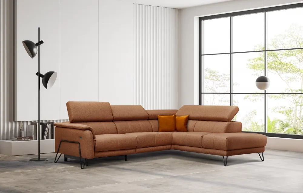 Coltar customizabil cu recliner in forma de L 281cm Oltens