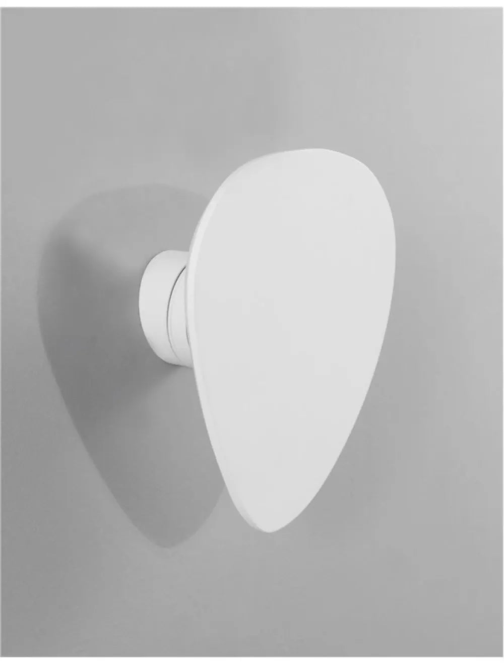 Aplica de perete structura din Aluminiu Alb si abajur din Gips Alb H18xL16cm IP20 10W 927lm 3000k CRONUS