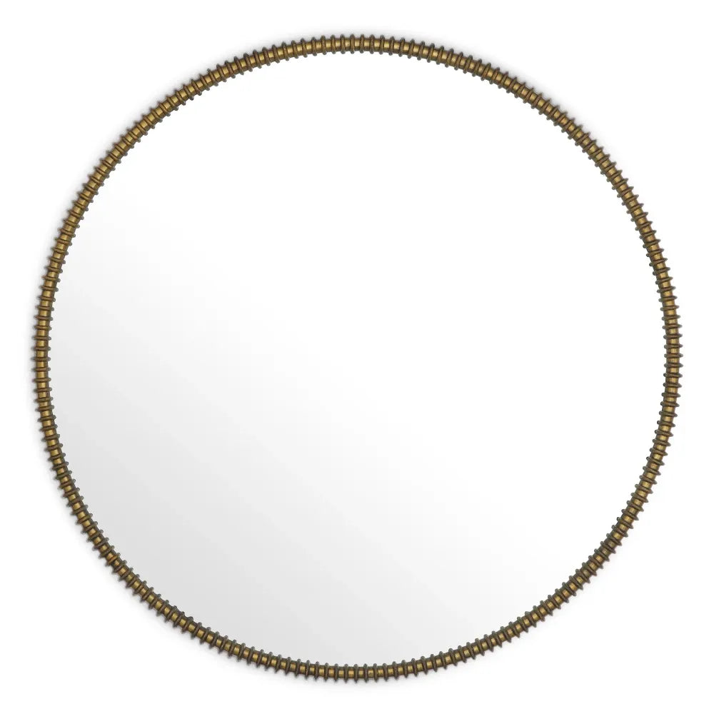 Oglinda cu rama din Metal/MDF Alama D124cm Vezzola Eichholtz