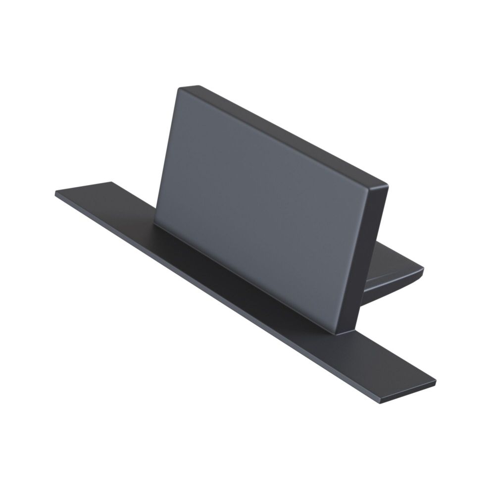 Cap sina monofazata incastrata din Aluminiu Negru L4xH2cm Accessories for tracks Unity