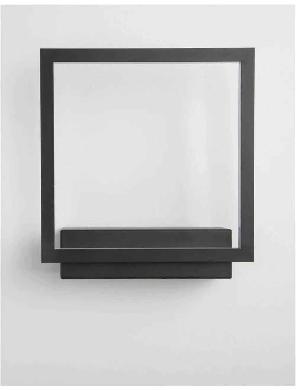 Aplica de perete din Aluminiu Negru H25xL21cm IP20 18W 1080lm 3000k CORNICE
