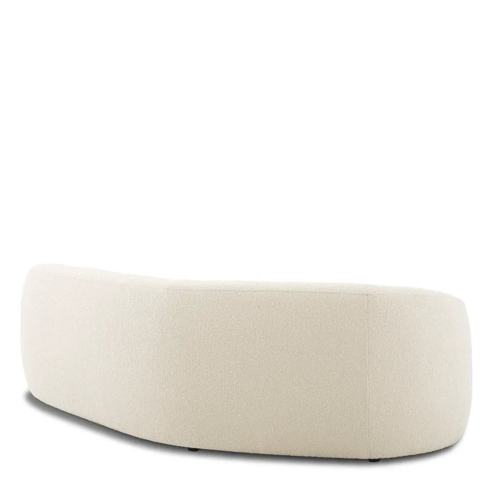 Canapea fixa tapitata cu Stofa Boucle Crem L232cm Blaine Eichholtz