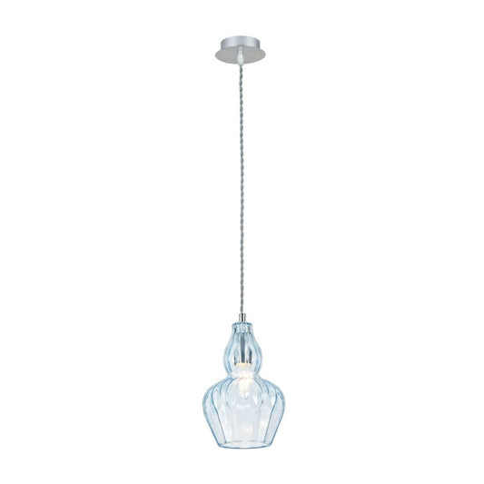 Pendul cu inaltime reglabila din Metal Albastru D16xH143cm Eustoma