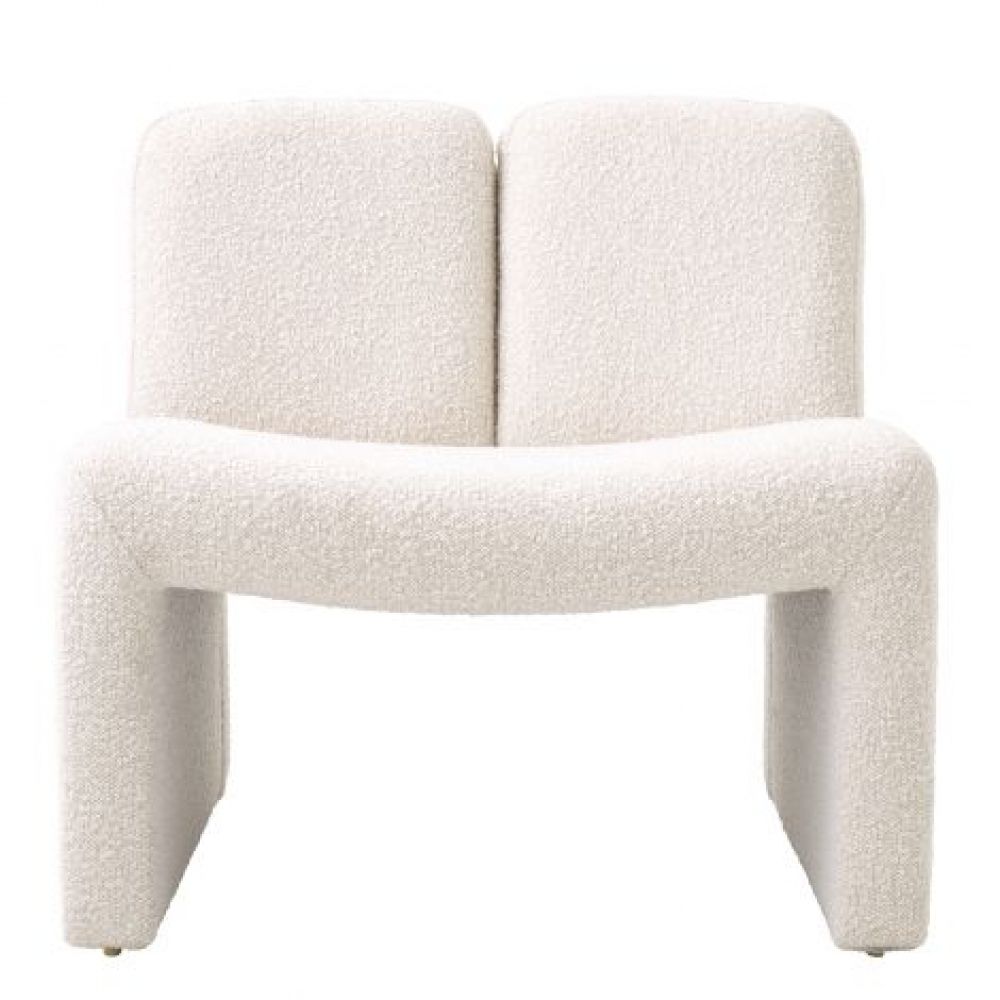 Fotoliu Macintosh Eichholtz tapitat cu Stofa Boucle Crem H72.5xL75xA73cm